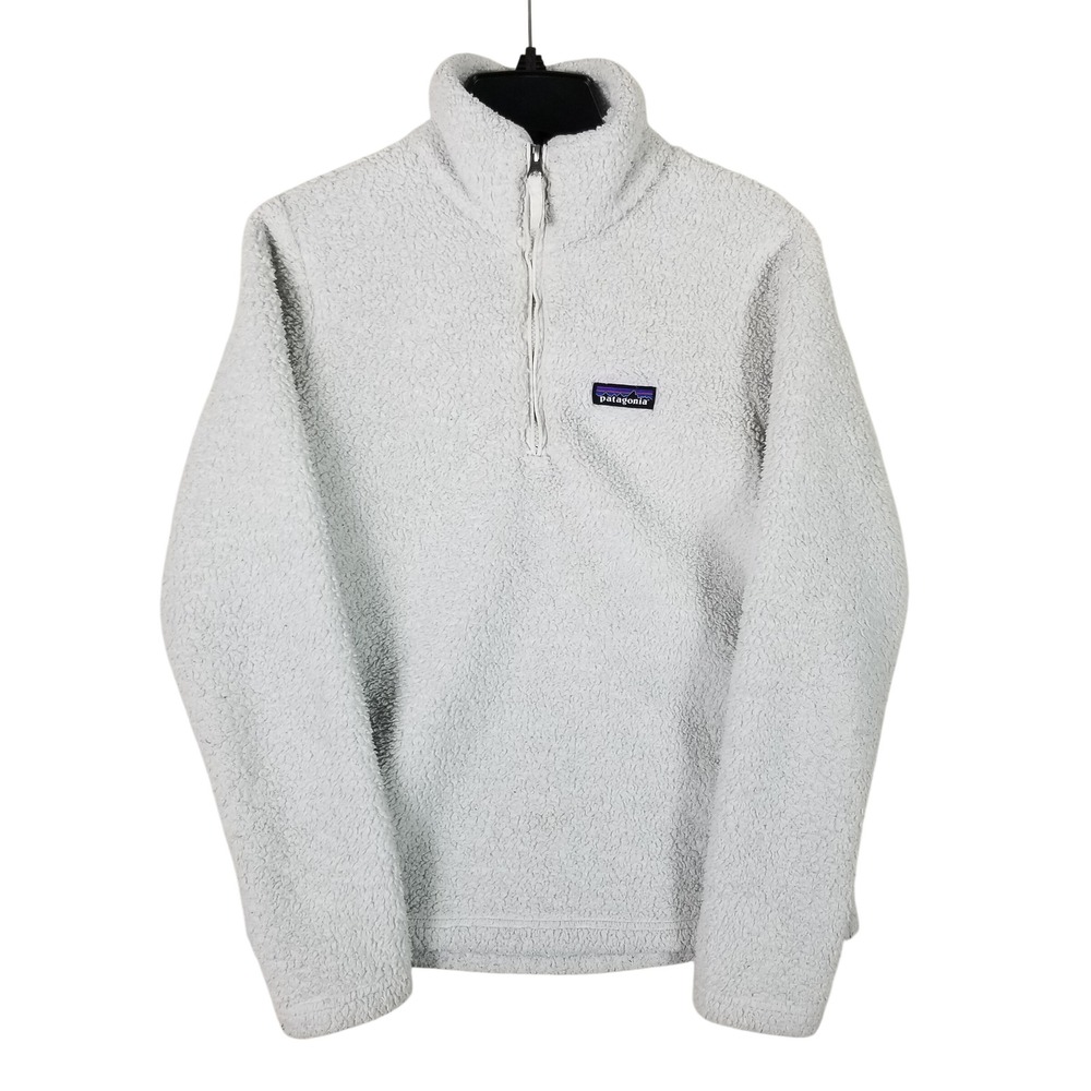 Patagonia Los Gatos Fleece Women S Grey Quarter Zip High Pile Pullover
